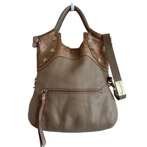 Foly & Corinna Leather Mid City Tote Convertible Shoulder Crossbody Hand Bag